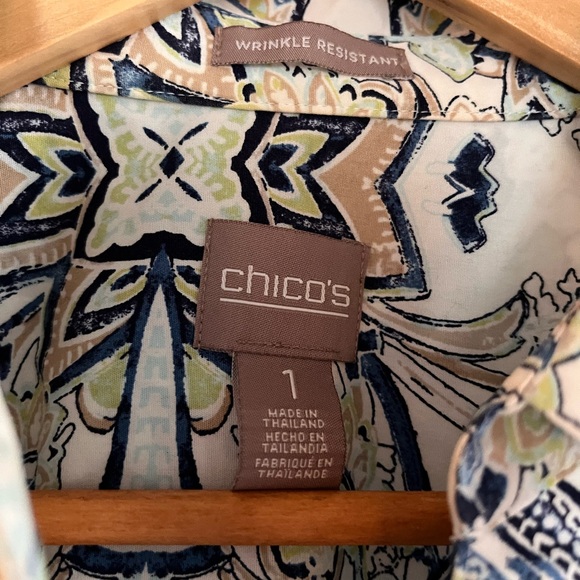 Chico's Multicolor Patterned Shirt - Picture 3 of 4